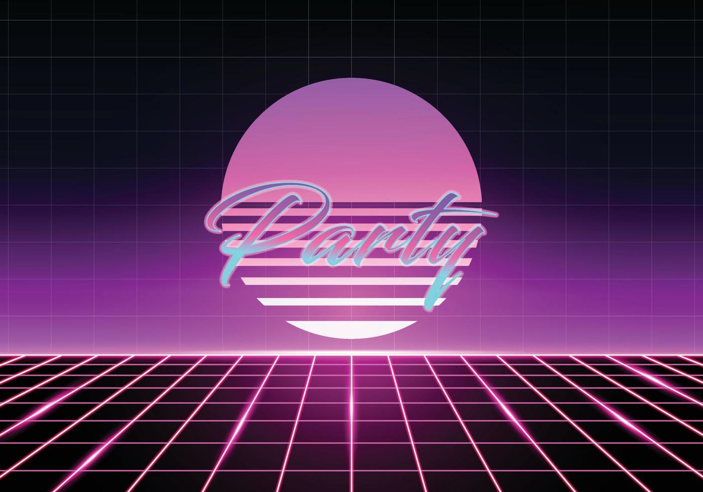 Retro pink with beautiful spark neon color vector