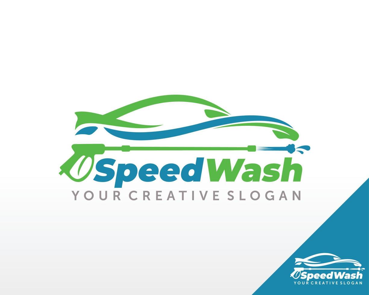 logotipo de lavado de autos. vector de diseño de logotipo automotriz