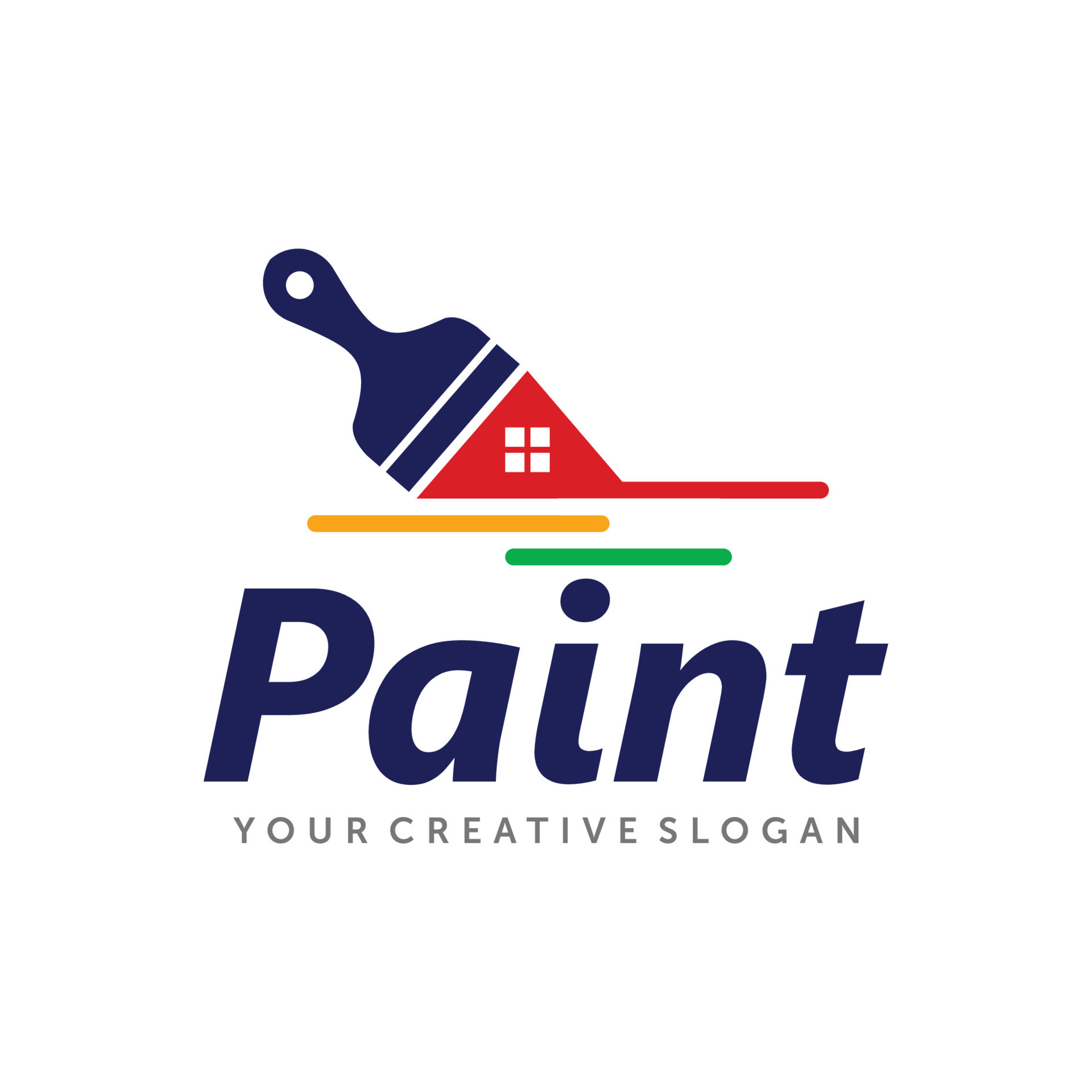 paint logo, paint services logo, paint logo vector 7874097 Vector Art