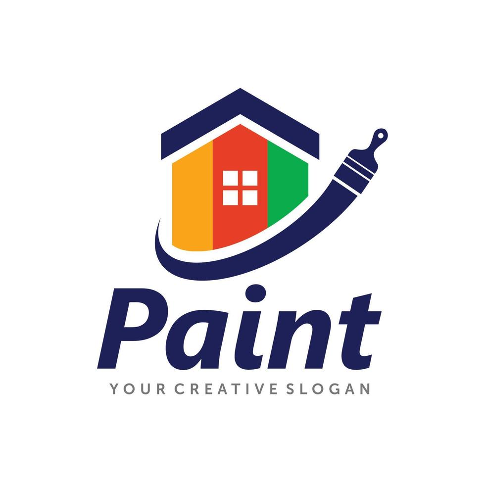 logotipo de pintura, logotipo de servicios de pintura, vector de logotipo de pintura