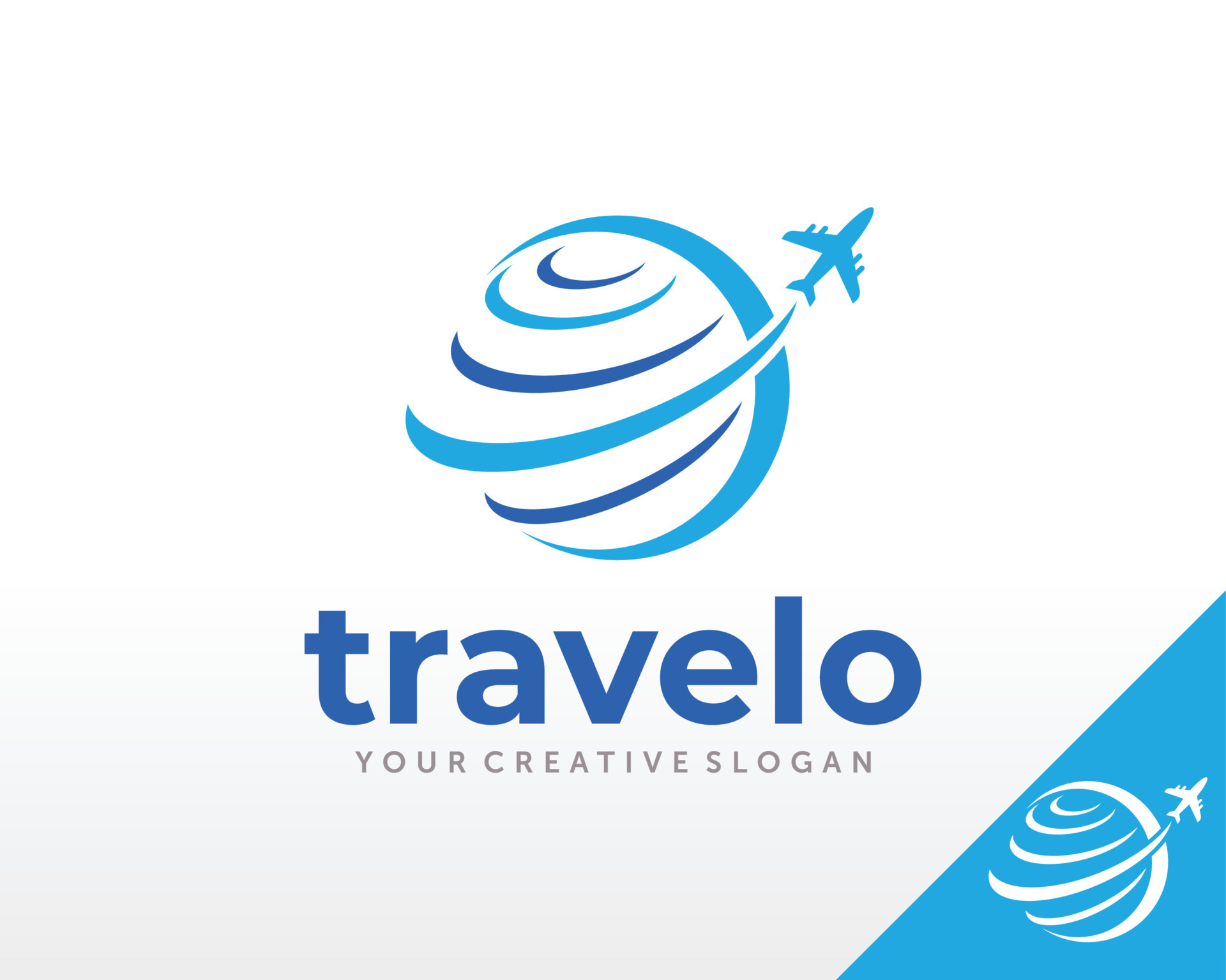 vector travel agency logo design