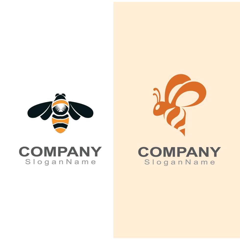 logotipo de abeja simple inspiración creativa para el diseño de vectores de plantillas de negocios