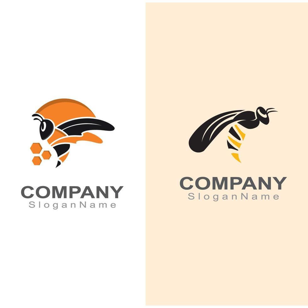 Bee logo simple creative inspiration for business template vector design