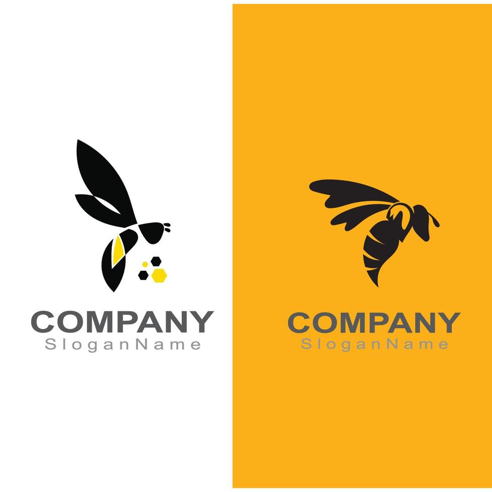 Bee logo simple creative inspiration for business template vector design