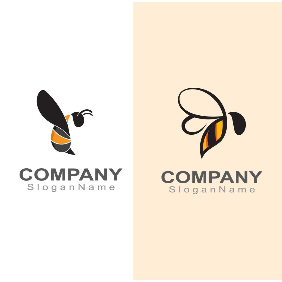 Bee logo simple creative inspiration for business template vector design