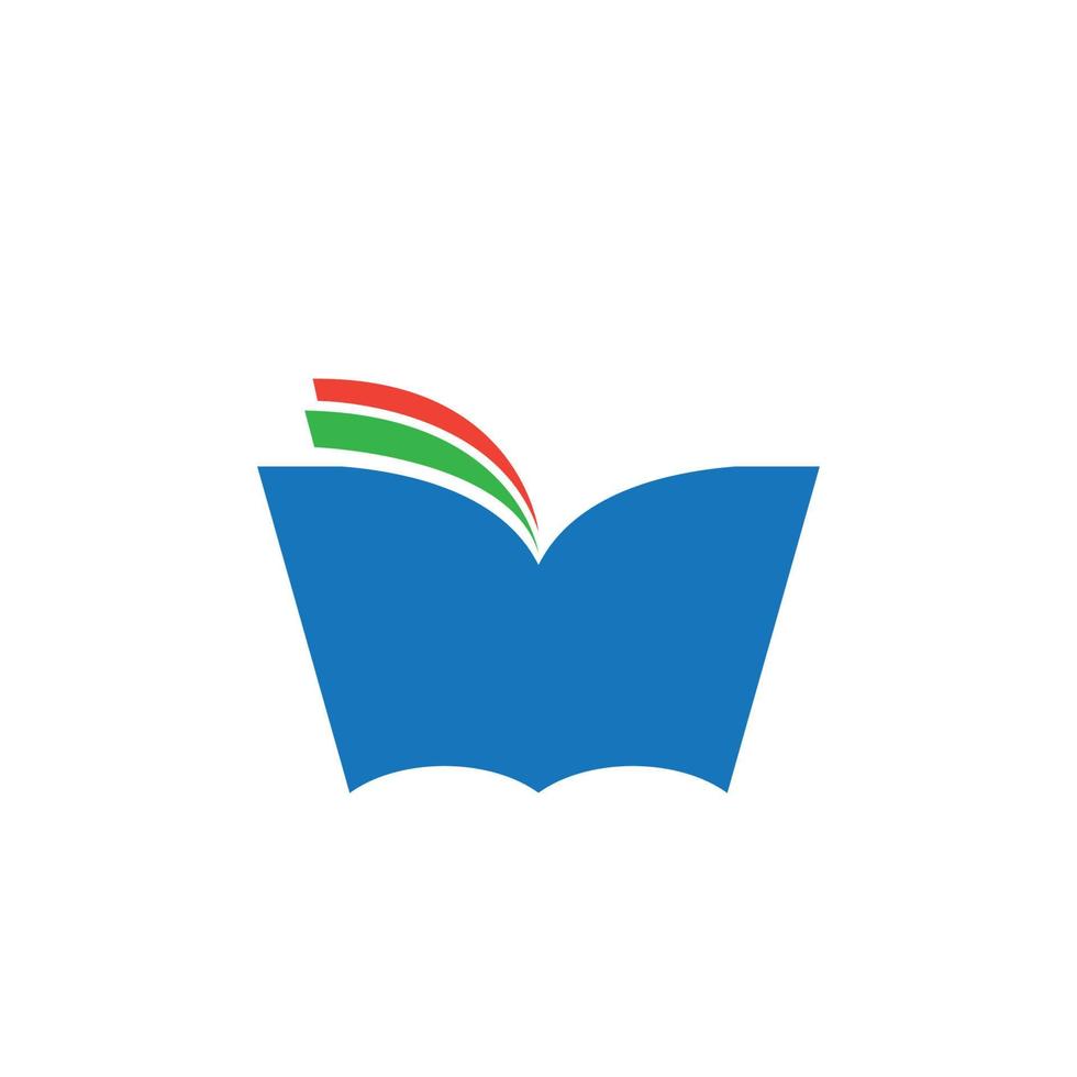 logotipo de educación del libro vector