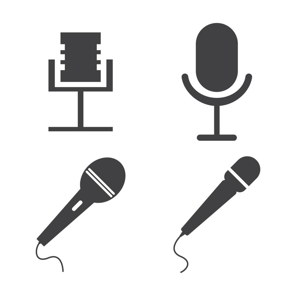 microphone icon vector