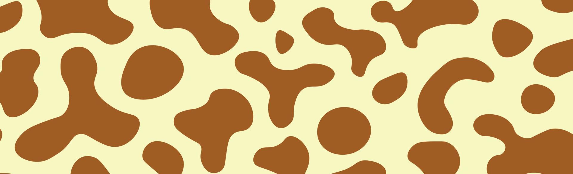 Panoramic texture of the fur skin African giraffe - Vector