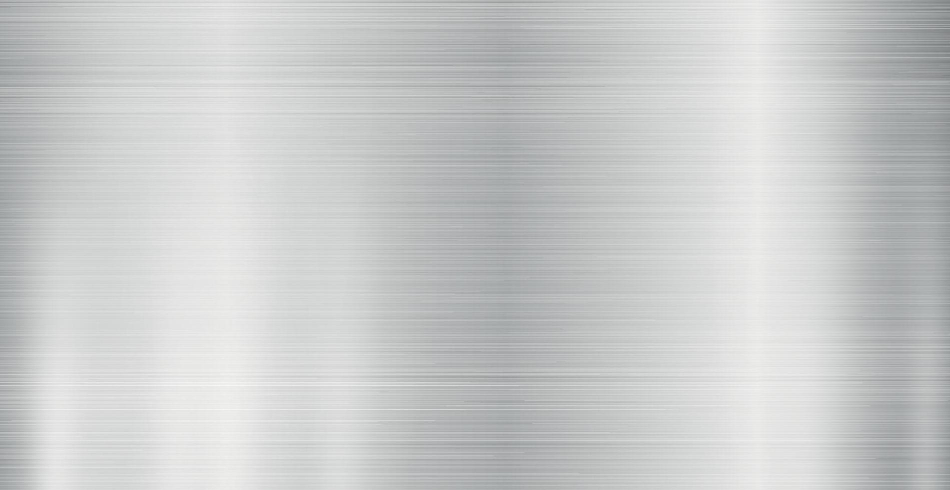 Panoramic steel background metal texture with highlights - Vector