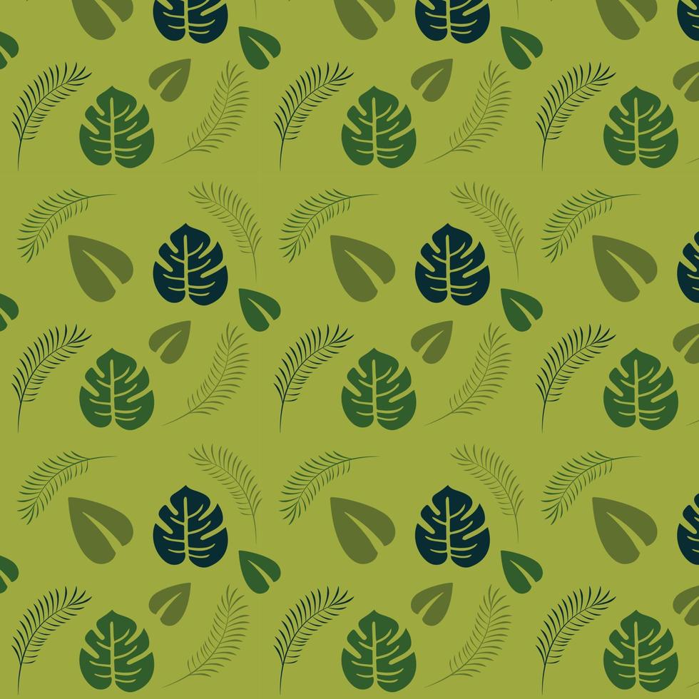 Pattern tropical leaf vector