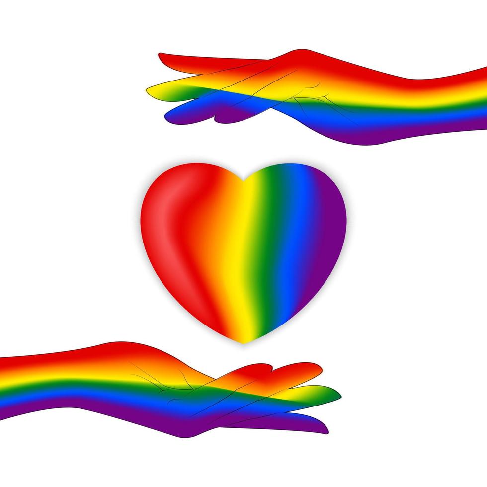 Various ethnicities LGBTQ vector