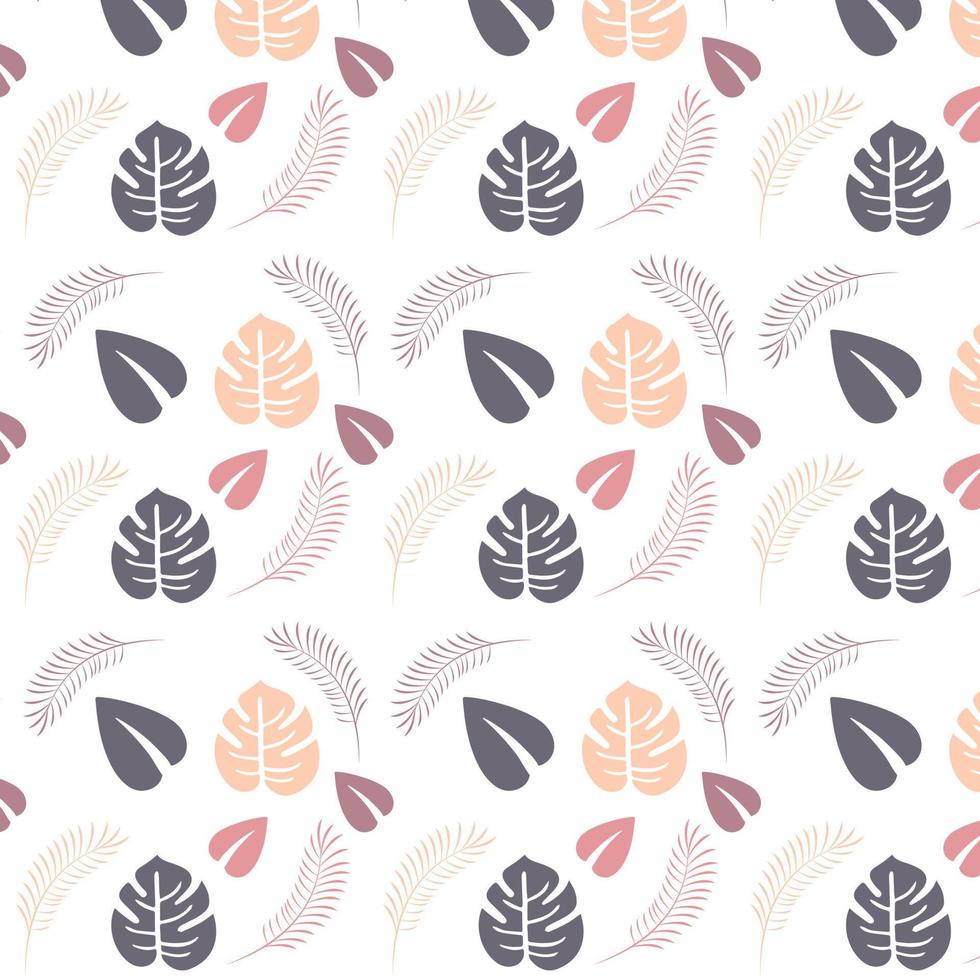 Pattern tropical leaf vector