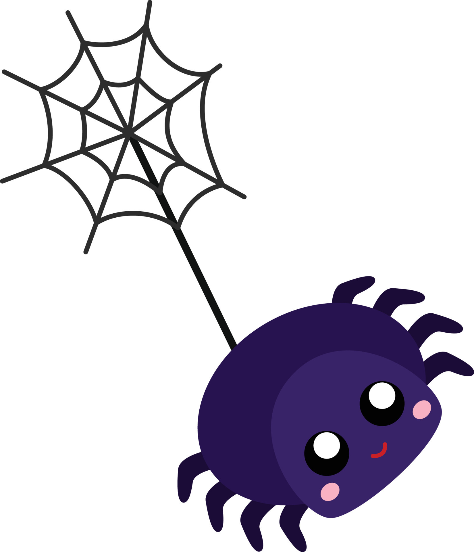 Spider clipart vector 7874997 Vector Art at Vecteezy