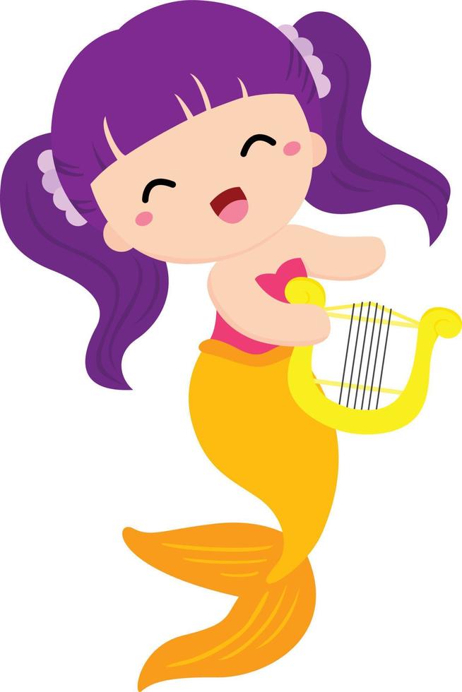 vector de sirena musical feliz