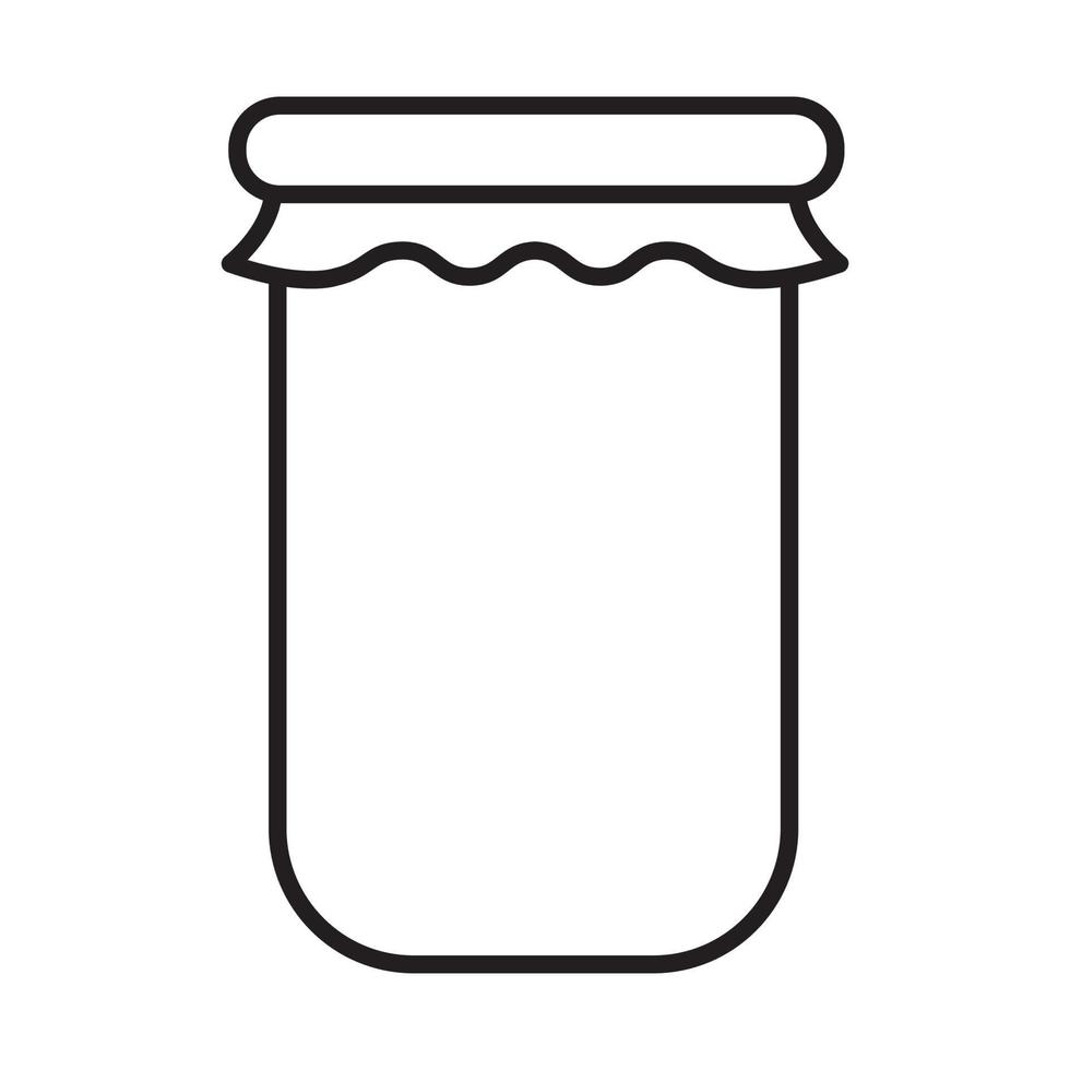 Honey jar icon vector for graphic design, logo, web site, social media, mobile app, ui illustration