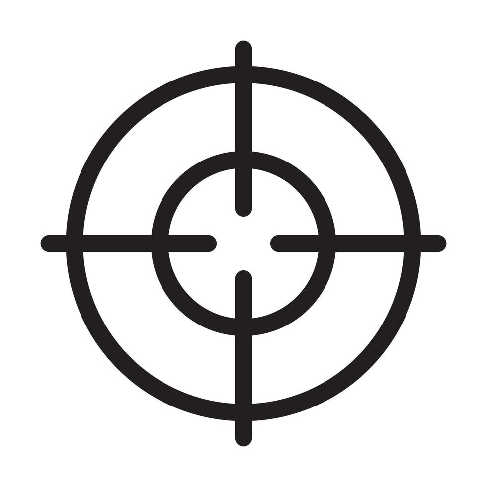 target icon vector for graphic design, logo, website, social media, mobile app, UI illustration