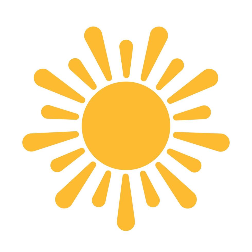 sun icon vector sunset concept for graphic design, logo, website, social media, mobile app, UI illustration