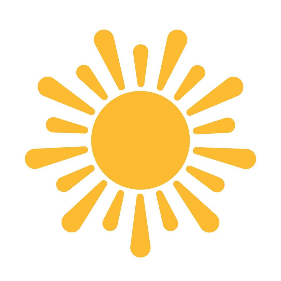 sol icono vector puesta de sol concepto para diseño gráfico, logotipo, sitio web, redes sociales, aplicación móvil, ilustración de interfaz de usuario