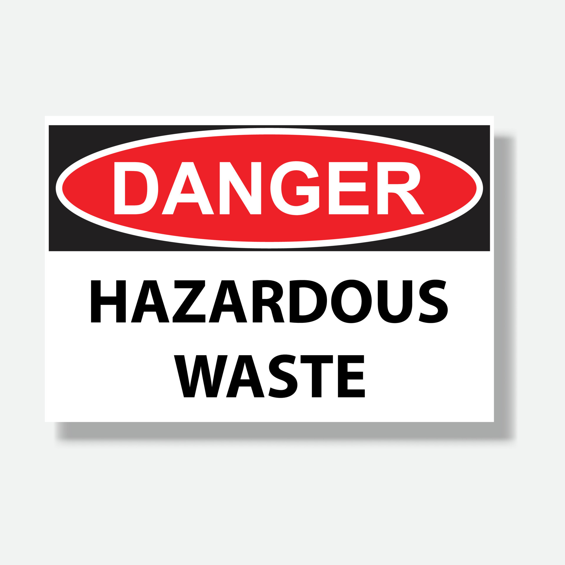 Danger Hazardous Waste Sign Vector For Graphic Design Logo Website