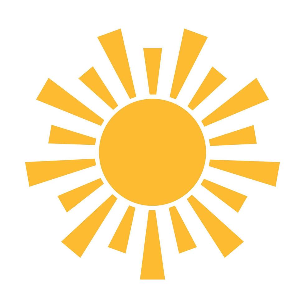 sun icon vector sunset concept for graphic design, logo, website, social media, mobile app, UI illustration