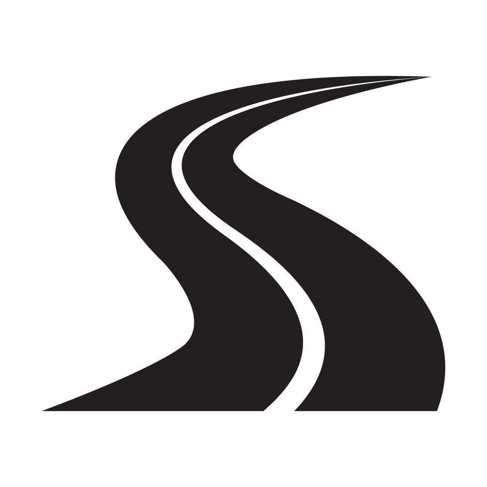 curved road letter S. icon vector asphalt way 7875065 Vector Art at