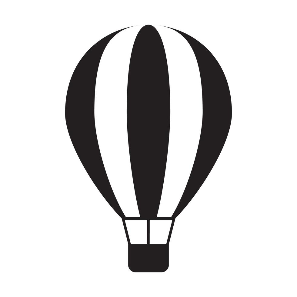 vector de icono de globo de aire caliente para diseño gráfico, logotipo, sitio web, redes sociales, aplicación móvil, ilustración de interfaz de usuario