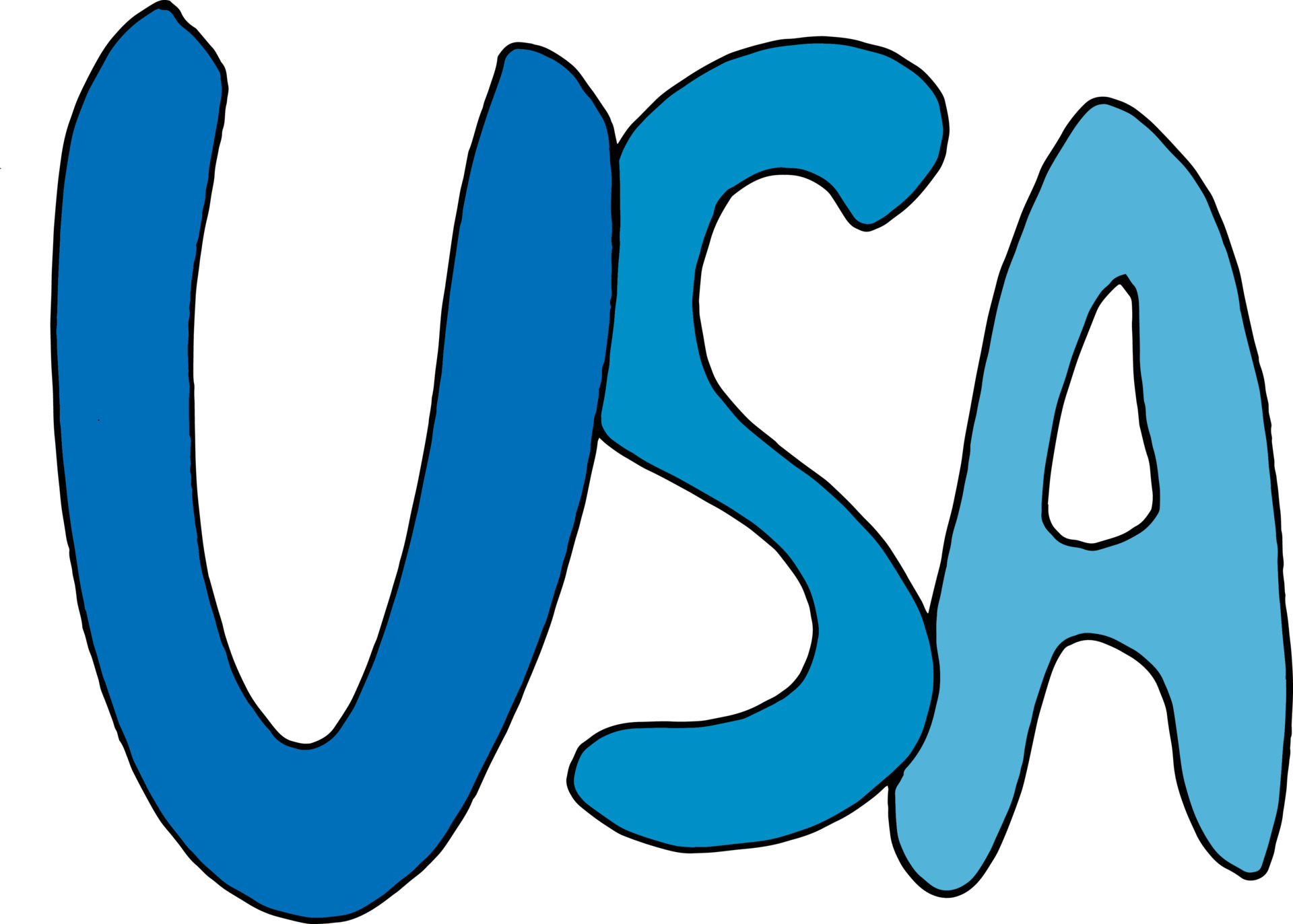 Text USA on white background. Vector image. 7875222 Vector Art at Vecteezy