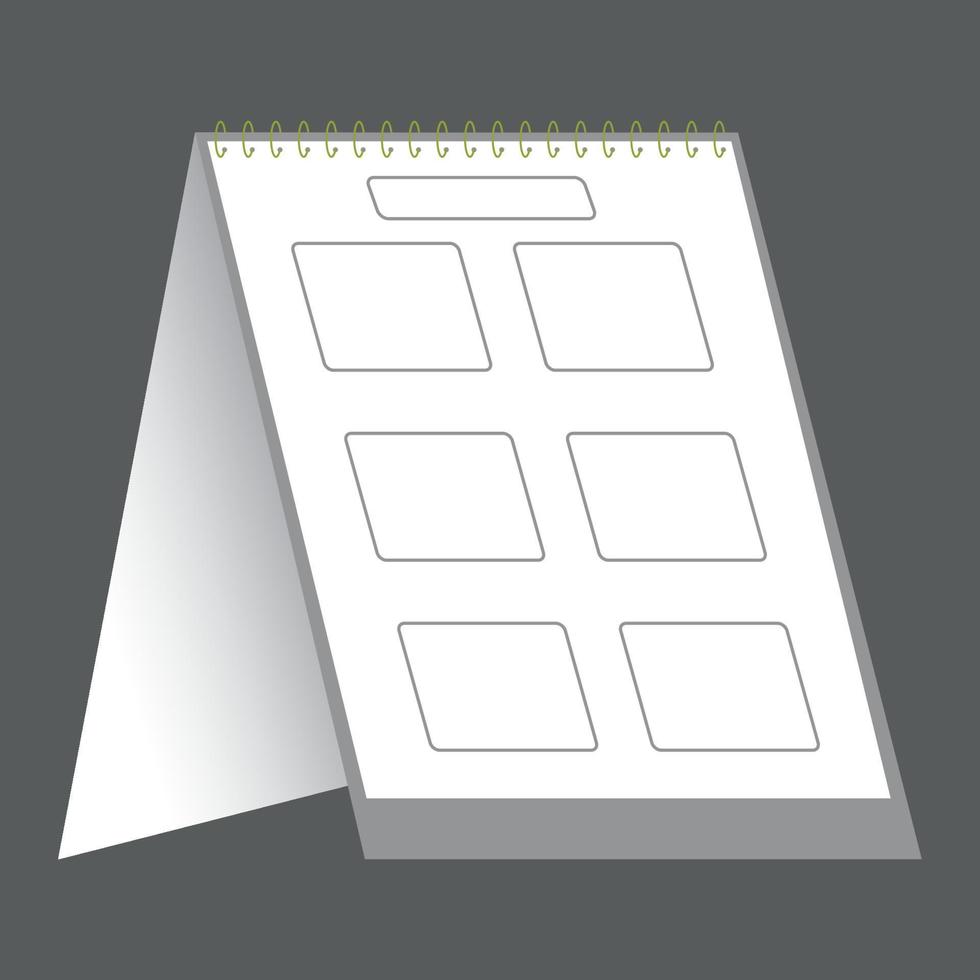Table calendar mokeup vector design templates 7875460 Vector Art at