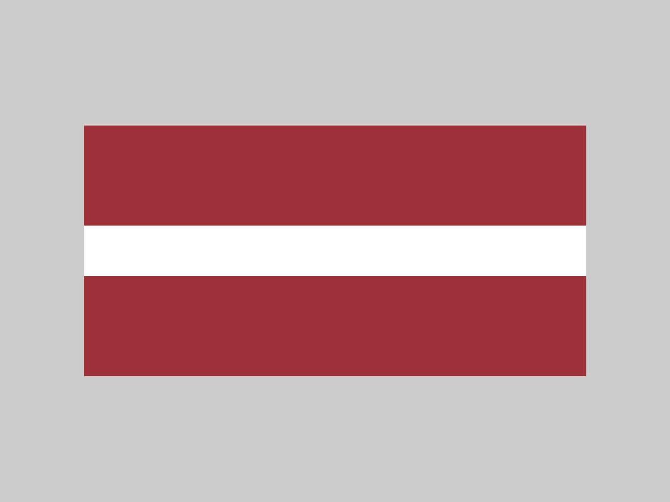 Latvia flag, official colors and proportion. Vector illustration.