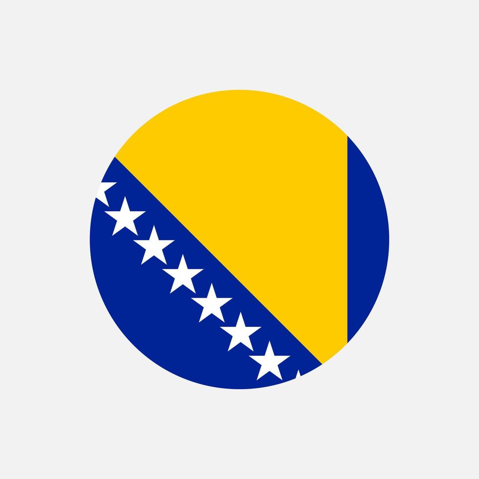 país bosnia y herzegovina. bandera de bosnia y herzegovina. ilustración vectorial vector