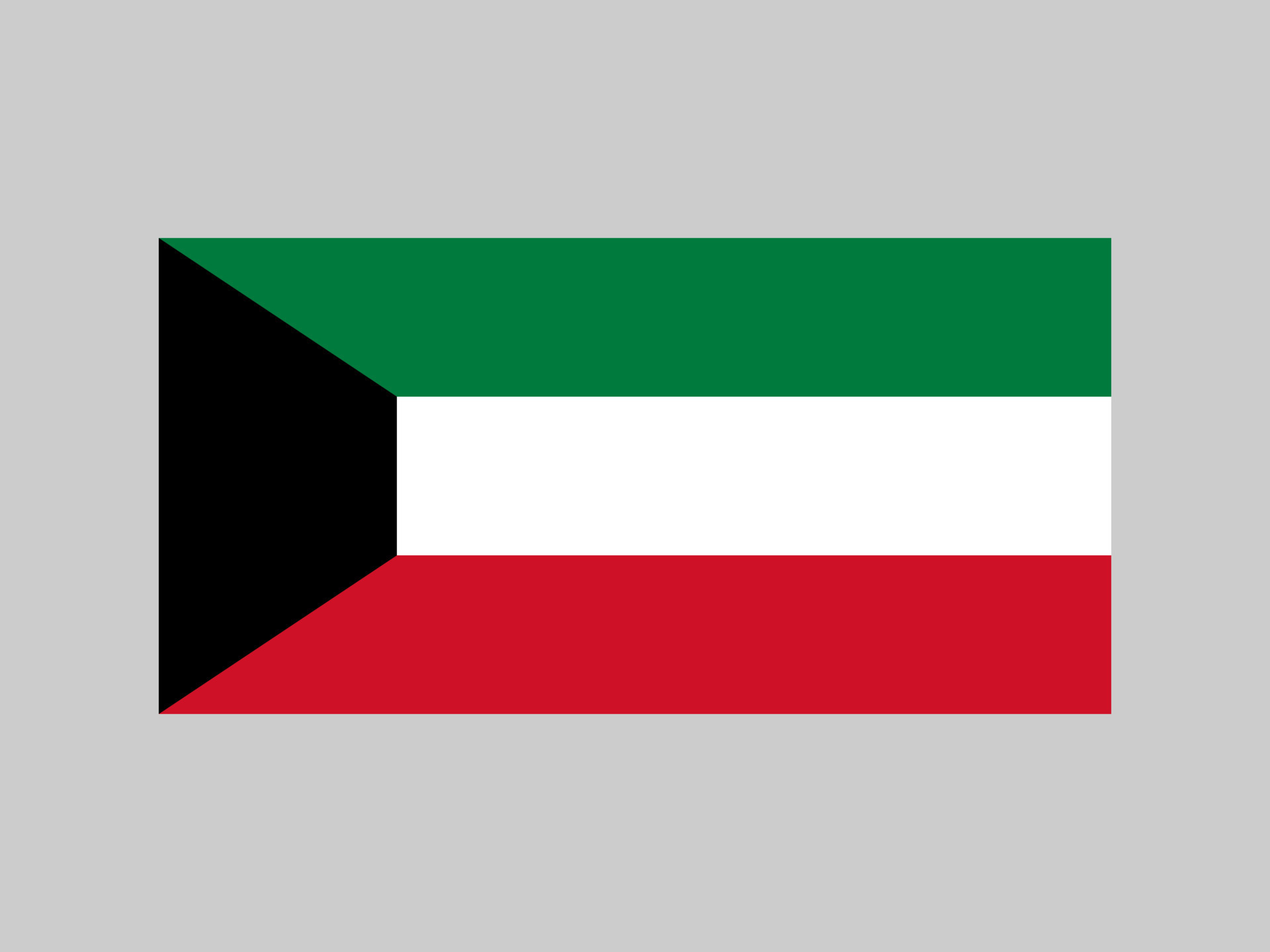 bandera de kuwait, colores oficiales y proporción. ilustración vectorial 7875577 Vector en Vecteezy