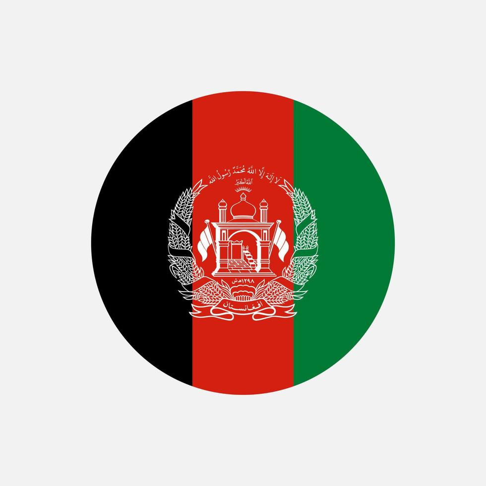 Country Afghanistan. Afghanistan flag. Vector illustration.