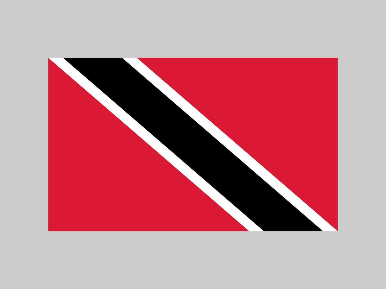 bandera de trinidad y tobago, colores oficiales y proporciones. ilustración vectorial vector