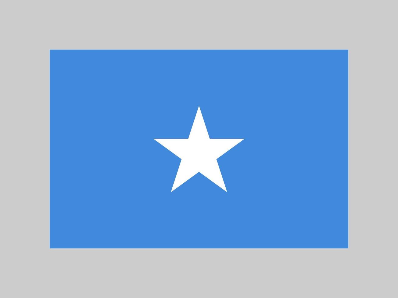 Somalia Islands flag, official colors and proportion. Vector illustration.