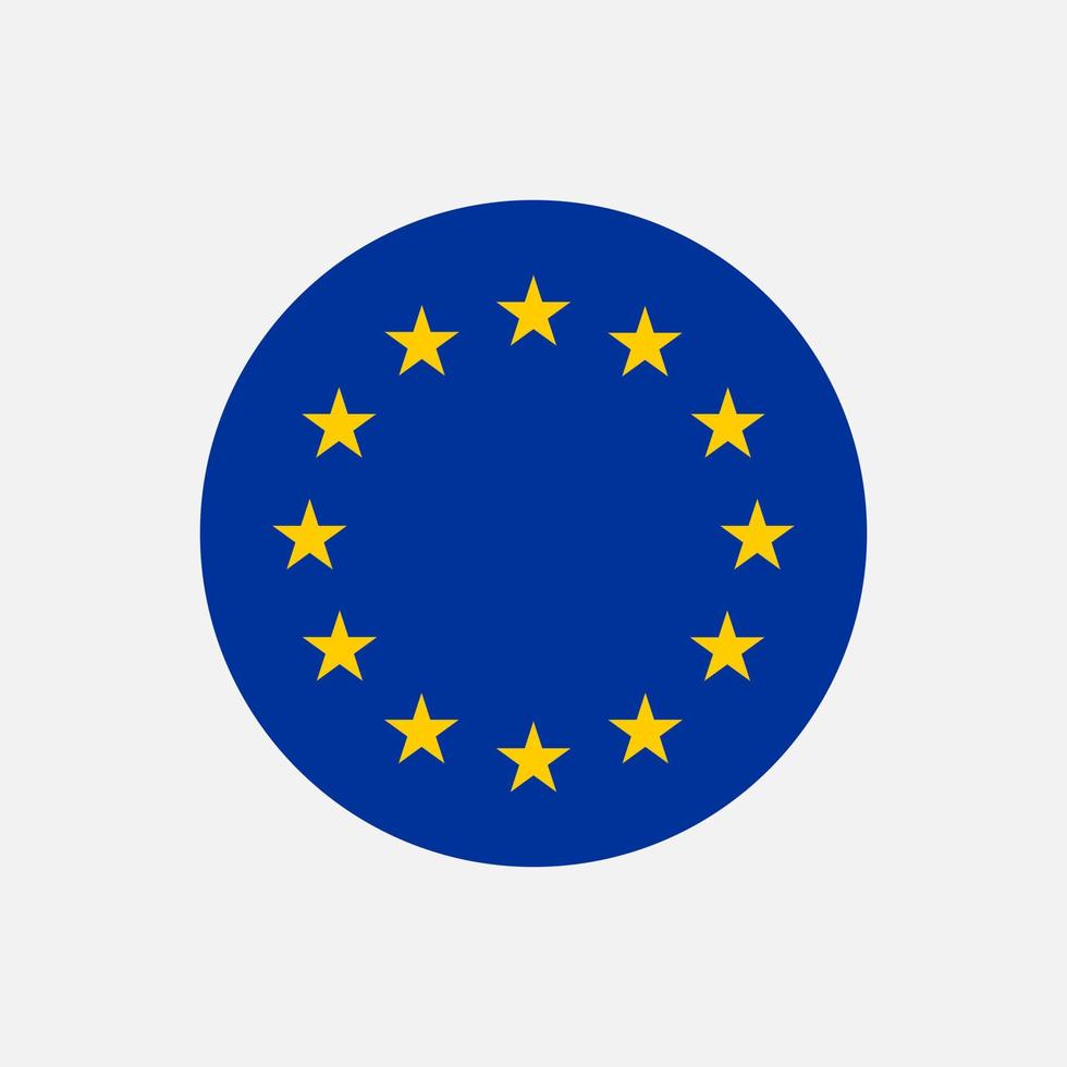 Country European Union. European Union flag. Vector illustration.