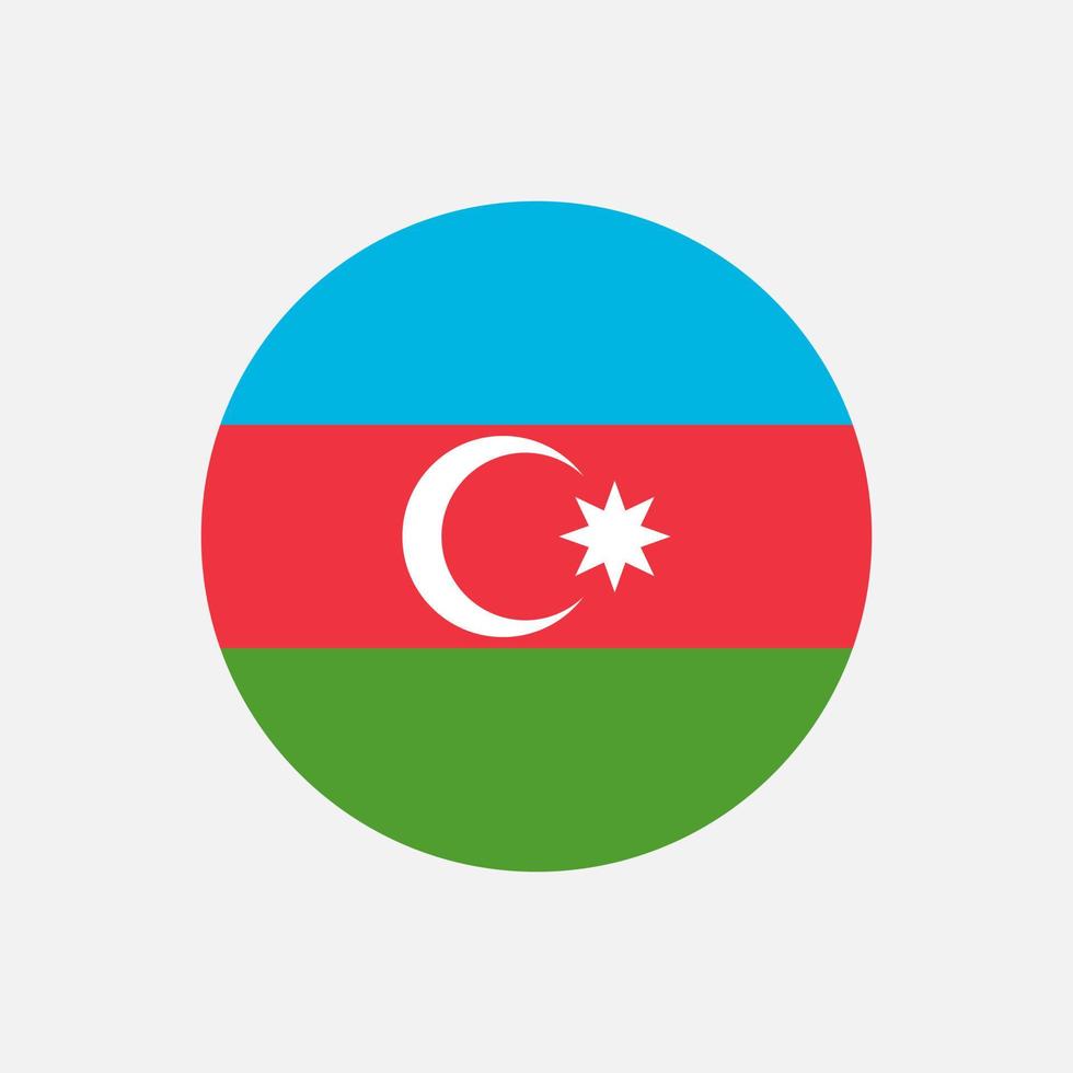 país azerbaiyán. bandera de azerbaiyán. ilustración vectorial vector