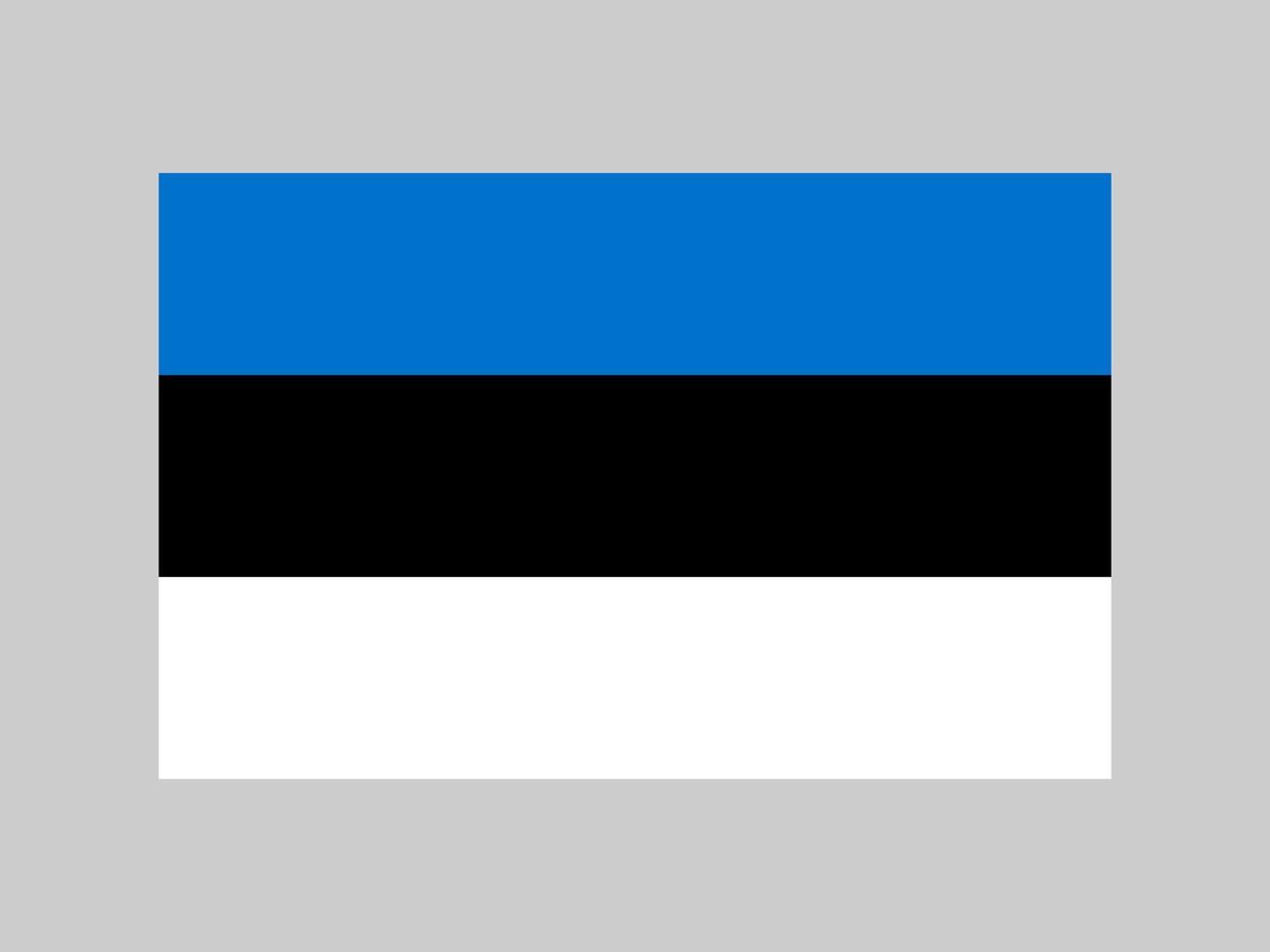 Estonia flag, official colors and proportion. Vector illustration.