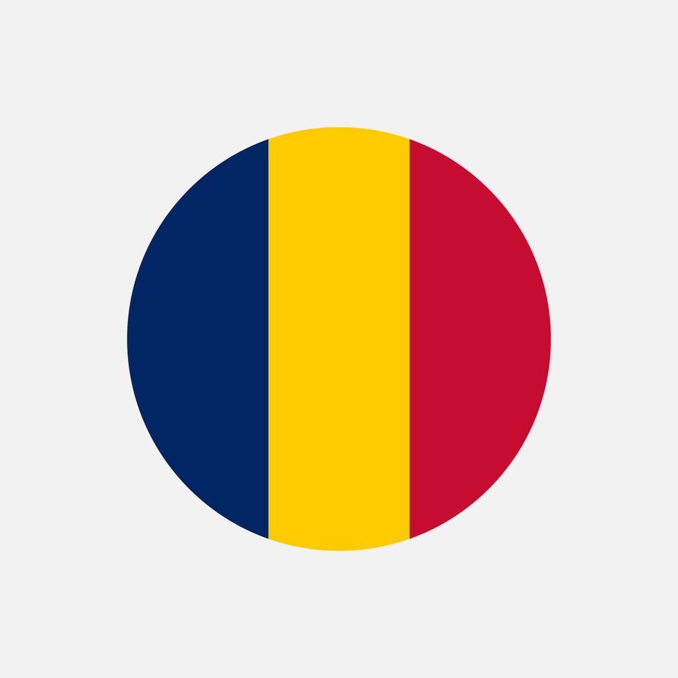 Country Chad. Chad flag. Vector illustration.