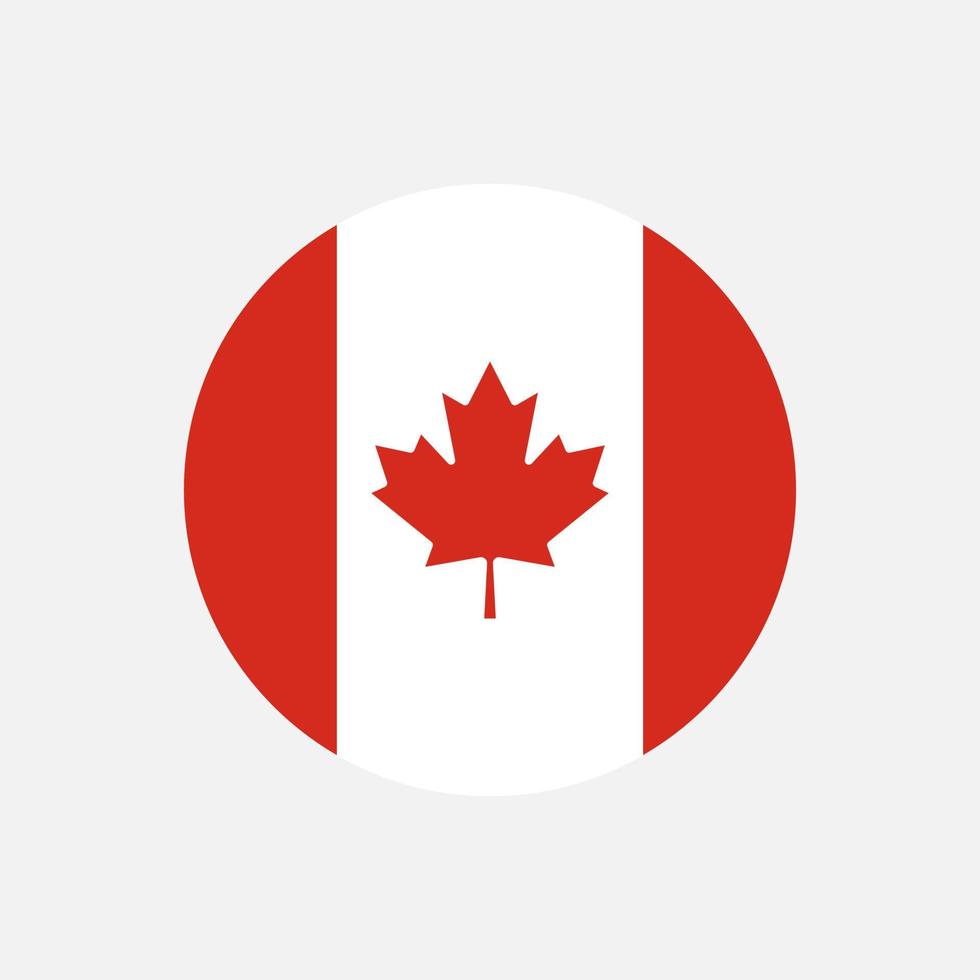 Country Canada. Canada flag. Vector illustration.