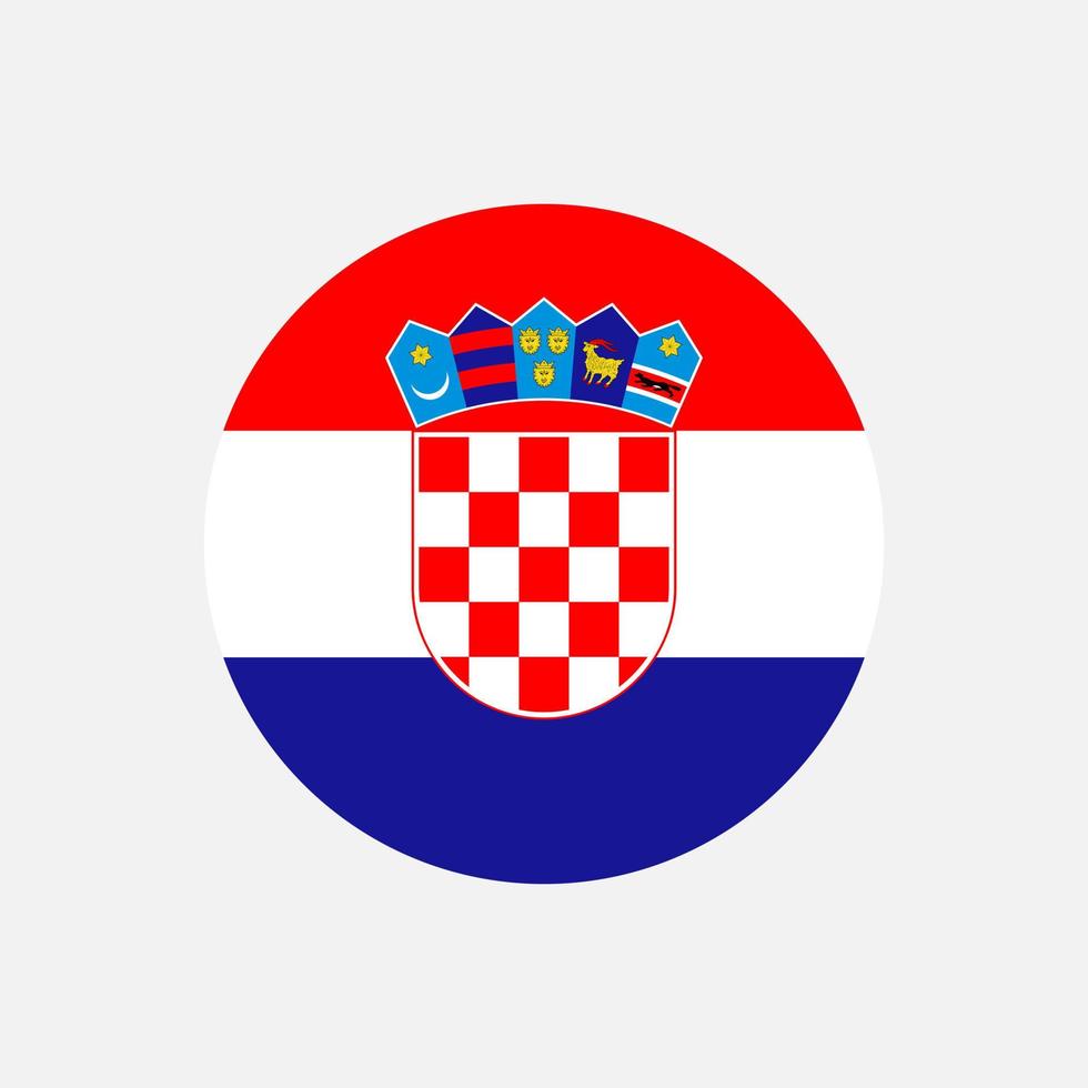 país croacia. bandera de croacia ilustración vectorial vector