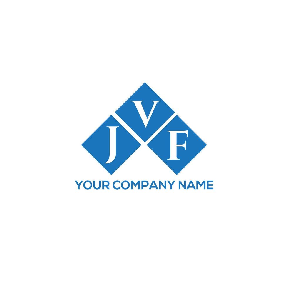 diseño de logotipo de letra jvf sobre fondo blanco. concepto de logotipo de letra de iniciales creativas jvf. diseño de letras jvf. vector