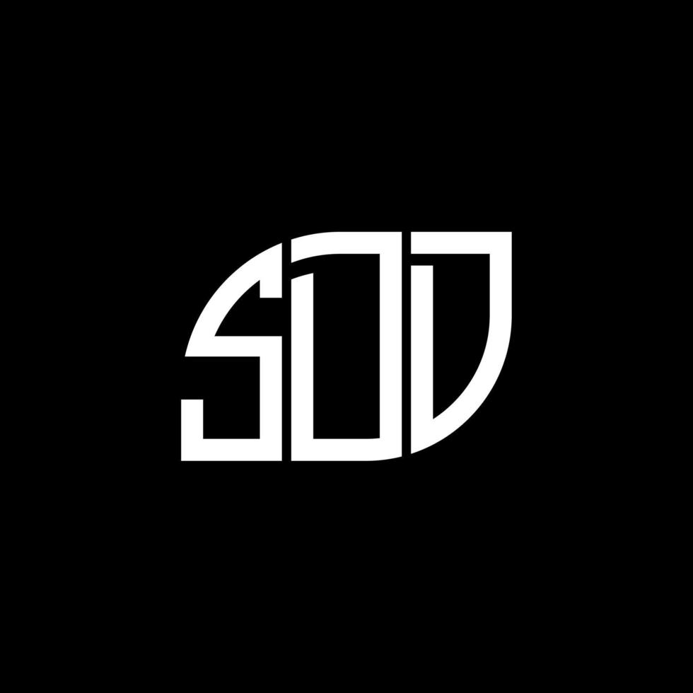 diseño de logotipo de letra sdd sobre fondo negro. concepto de logotipo de letra de iniciales creativas sdd. diseño de letras sdd. vector
