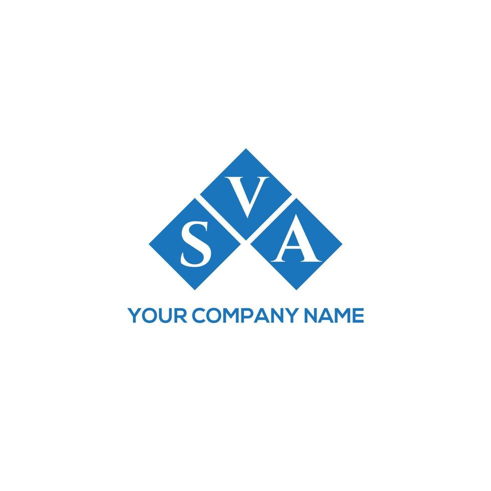 SVA letter logo design on white background. SVA creative initials letter logo concept. SVA letter design. vector