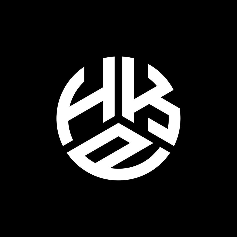 diseño de logotipo de letra hkp sobre fondo blanco. concepto de logotipo de letra de iniciales creativas hkp. diseño de letras hkp. vector