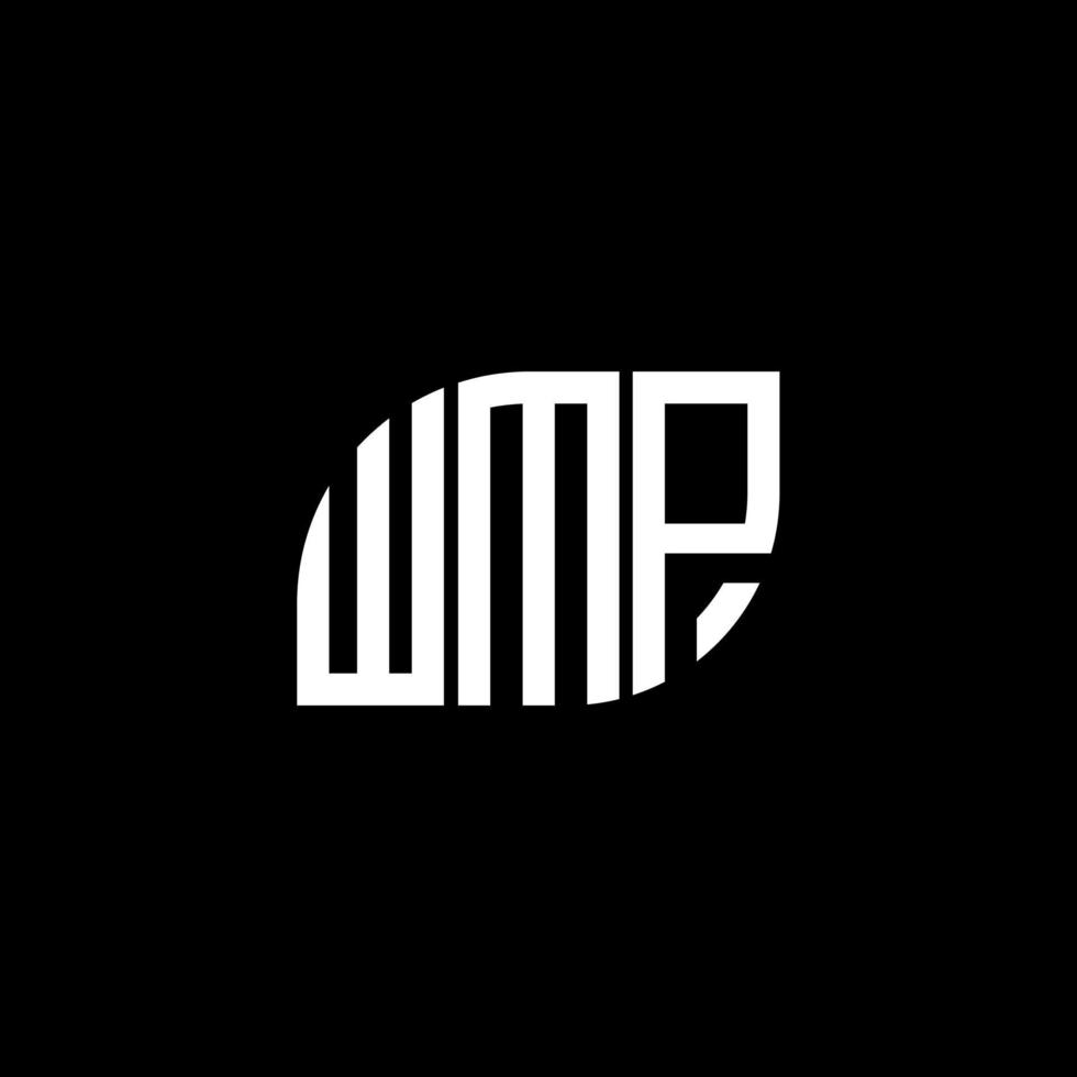 WMP letter logo design on black background. WMP creative initials letter logo concept. WMP letter design. vector