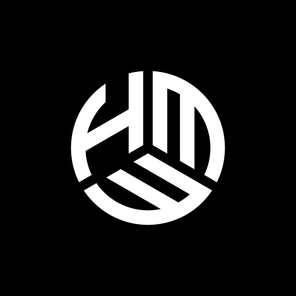 diseño de logotipo de letra hmw sobre fondo blanco. concepto de logotipo de letra de iniciales creativas hmw. diseño de letras hmw. vector