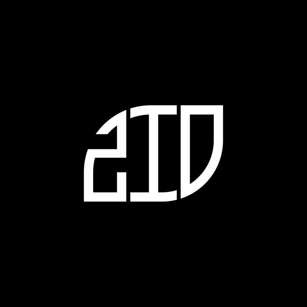 ZIO letter logo design on black background. ZIO creative initials letter logo concept. ZIO letter design. vector