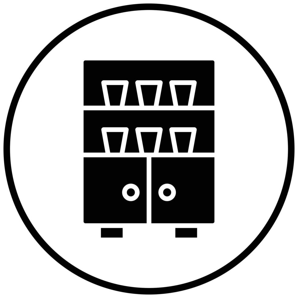 Cupboard Icon Style vector