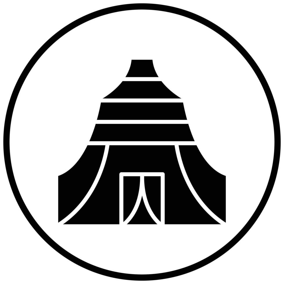 Refugee Camp Icon Style vector