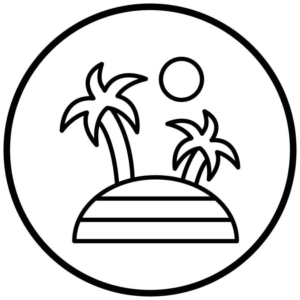 Island Icon Style vector